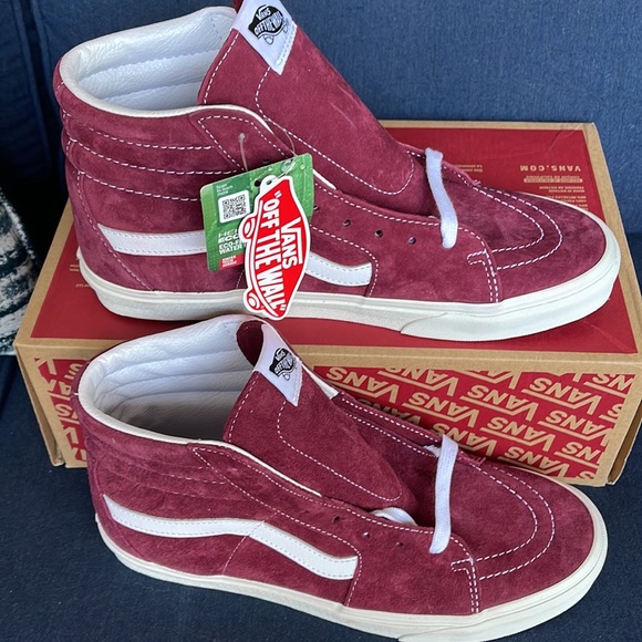 Vans Sk8-Hi Pig Suede Pomegranate / Snow White WMNS - Picture 5 of 16